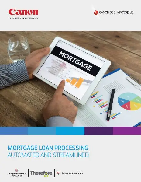 Canon, Finance, Mortgage Loan, Processing, Integrated Business Solutions