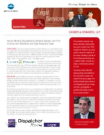 Legal, Casner & Edwards, law, Konica-Minolta, Integrated Business Solutions