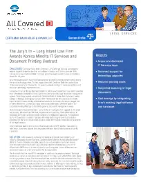 Legal Industry, Certilman, Balin, Adler, Hyman, case study, Konica-Minolta, Integrated Business Solutions