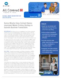 Coldwell Banker, Konica-Minolta, Integrated Business Solutions
