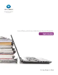 ECM, Higher Education, Konica-Minolta, Integrated Business Solutions