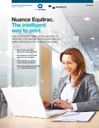 KM, Equitrac Express, Brochure, Konica-Minolta, Integrated Business Solutions