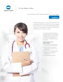 KM, Healthcare, Brochure, Konica-Minolta, Integrated Business Solutions