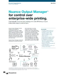 KM, Nuance, Output Manager, Brochure, Konica-Minolta, Integrated Business Solutions