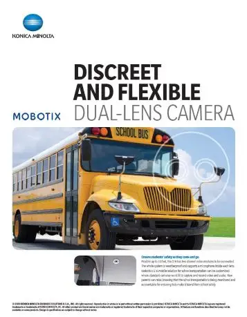 Mobotix, Dual Lens Camera, School Safety Solutions, Education, k-12, Konica Minolta, Integrated Business Solutions