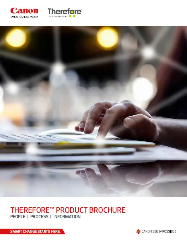 brochure, canon therefore, Integrated Business Solutions