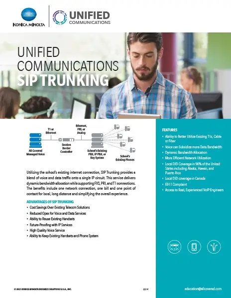 Unified Communications, SIP Trunking, Konica Minolta, Integrated Business Solutions