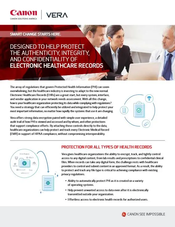 EMR, Canon, Electronic Medical Records, vera, Integrated Business Solutions